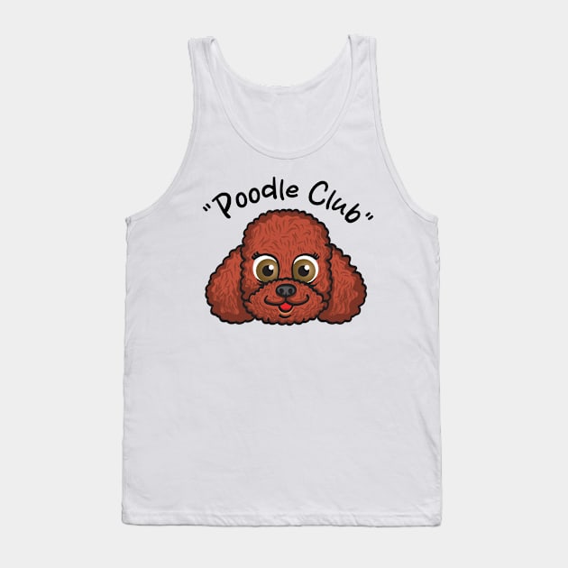 Toy Poodle Pet Dog Cartoon Tank Top by Dooodeee